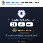 Nissan LED rekisterikilven valot — kirkkaan valkoinen 6000K (2kpl sarja)