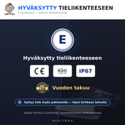 Toyota Auris ( E180 ) / Corolla ( E210 ) / RAV4 ( XA30 ) LED rekisterikilven valot — kirkkaan valkoinen 6000K (2kpl sarja)