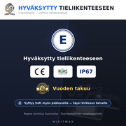 Opel Astra J / Zafira C LED rekisterikilven valot — kirkkaan valkoinen 6000K (2kpl sarja)