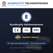 Mini ( R50 / R52 / R53 / R56 / R57 / R58 / R59 ) LED rekisterikilven valot — kirkkaan valkoinen 6000K (2kpl sarja)