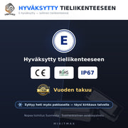 Renault / Dacia LED rekisterikilven valot — kirkkaan valkoinen 6000K (2kpl sarja)