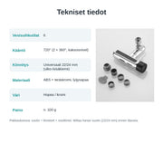 720° Keittiöhanan Aeraattori – 6 Vesisuihkutilaa, Vesiroiske-esto, Vedensäästö