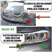 BMW 3 / X5 (E90/E91/E70) Enkelin Silmien LED -polttimot 6000K 64W/80W (2kpl sarja) Tyyppi #5