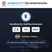 Hyundai Santa Fe LED rekisterikilven valot — kirkkaan valkoinen 6000K (2kpl sarja)