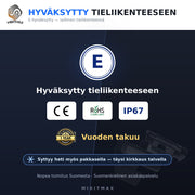 Lincoln LED rekisterikilven valot — kirkkaan valkoinen 6000K (2kpl sarja)