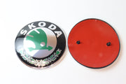 SKODA Vanhan tyyliset konepellin / takakontin merkit 80mm / 90mm