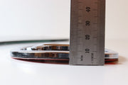 SKODA Kiiltävän MUSTAT Etu- / Taka Merkit 80-110mm