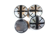 Mini Vannekeskiöt 54mm ; Britannian Lippu (4kpl Sarja)