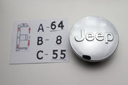 JEEP Kromi Vannekeskiöt 64mm (4kpl sarja)