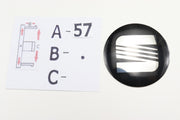 SEAT Kromi-Mustat Alumiinitarrat ; 57mm (1kpl)