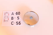 Yleismalliset MUSTAT/KROMI Vannekeskiöt ; 60mm (4kpl sarja)