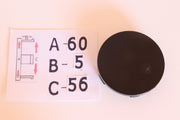 Yleismalliset MUSTAT/KROMI Vannekeskiöt ; 60mm (4kpl sarja)