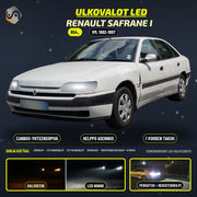 RENAULT SAFRANE I 1992-1997 LED-päivityssarja ulkovaloihin (ajovalot, vilkut, sumuvalot, peruutusvalot)