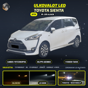 TOYOTA SIENTA (XP170) 2015--> LED-päivityssarja ulkovaloihin (ajovalot, vilkut, sumuvalot, peruutusvalot)