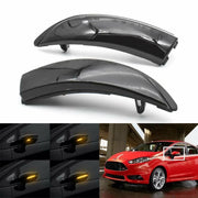 Ford BMax / Fiesta Dynaamiset LED peilien vilkut aaltoefektillä; Kirkas/Tumma kotelo (2kpl sarja)