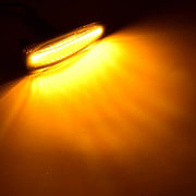 Mitsubishi Dynaamiset LED sivuvilkut aaltoefektillä ; Tumma/Kirkas kotelo (2kpl sarja)