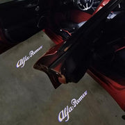 Alfa Romeo logolliset projektorivalot oviin ; 2kpl sarja (MALLI #1)