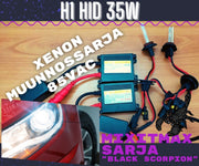 H1 Xenon muunnossarja 6000K ; 35W - 3200lm (Black Scorpion)