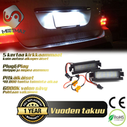 Hyundai / Kia LED rekisterikilven valot — kirkkaan valkoinen 6000K (2kpl sarja)