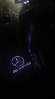 Mercedes-Benz logolliset projektorivalot peiliin ; 2kpl sarja