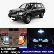 Nissan Pathfinder (R50) Sisätilan LED -sarja – 11 -osainen