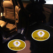 Renault logolliset projektorivalot oviin ; 2kpl sarja