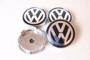 Volkswagen Kromi-Mustat 60mm Vannekeskiöt (4kpl sarja)