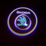 Skoda Octavia logolliset projektorivalot oviin ; 2kpl sarja