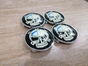 BMW vanteiden keskikupit / Pääkallo / 68mm (4kpl sarja)