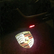 Porsche logolliset projektorivalot oviin ; 2kpl sarja (MALLI #1)