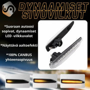 BMW 7 (E65/E66/E67) Dynaamiset LED sivuvilkut aaltoefektillä ; Tumma/Kirkas kotelo (2kpl sarja)