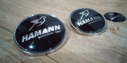 BMW Hamann mustat Merkkisarjat / Konepelti + Takakontti + Ratti / 82mm & 74mm & 45mm
