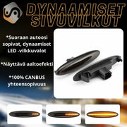Lexus / Toyota Dynaamiset LED aaltoefekti sivuvilkut ; Tumma/Kirkas kotelo (2kpl sarja)