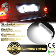 Toyota / Lexus LED rekisterikilven valot — kirkkaan valkoinen 6000K (2kpl sarja)