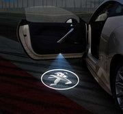 Peugeot logolliset projektorivalot oviin ; 2kpl sarja