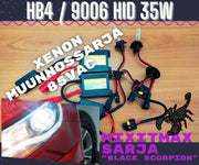 HB4 / 9006 Xenon muunnossarja 6000K ; 35W - 3200lm (Black Scorpion)