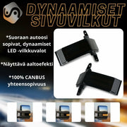 Chevy Silverado Dynaamiset LED peilien vilkut aaltoefektillä; Kirkas/Tumma kotelo