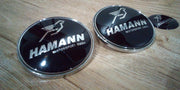 BMW Hamann mustat Merkkisarjat / Konepelti + Takakontti + Ratti / 82mm & 74mm & 45mm