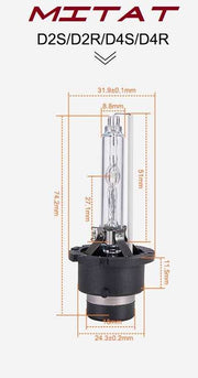 D2C Xenon polttimot ; 35W - 3200lm 4300K/6000K