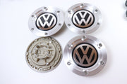 Volkswagen ISOT Teräs-Mustat 146mm Vannekeskiöt ; 6 Reikää (4kpl sarja)