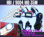 HB1 / 9004 Xenon muunnossarja 6000K ; 35W - 3200lm (Black Scorpion)
