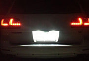 Porsche Cayenne Kirkkaat LED rekisterikilven valot ; 6000K valkoinen luksus sävy (2kpl sarja)