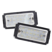 Fiat 500 Kirkkaat LED rekisterikilven valot ; 6000K valkoinen luksus sävy (2kpl sarja)