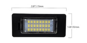 Skoda Kirkkaat LED rekisterikilven valot ; 6000K valkoinen luksus sävy (2kpl sarja)