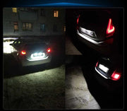 BMW E46 Coupe/Compact Kirkkaat LED rekisterikilven valot ; 6000K valkoinen luksus sävy (2kpl sarja)