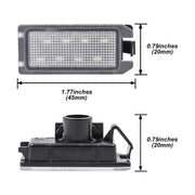 Dodge / JEEP LED Rekisterivalot ; Luksusvalkoinen valo (2kpl sarja)