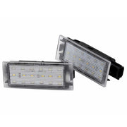 Renault / Dacia / Opel Kirkkaat LED rekisterikilven valot ; 6000K valkoinen luksus sävy (2kpl sarja)