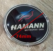 BMW Etu- ja takamerkit / Hamann värillinen / 82mm & 74mm