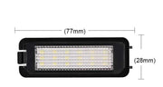 Porsche Kirkkaat LED rekisterikilven valot ; 6000K valkoinen luksus sävy (2kpl sarja)