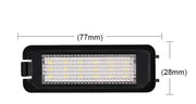 Seat Kirkkaat LED rekisterikilven valot ; 6000K valkoinen luksus sävy (2kpl sarja)